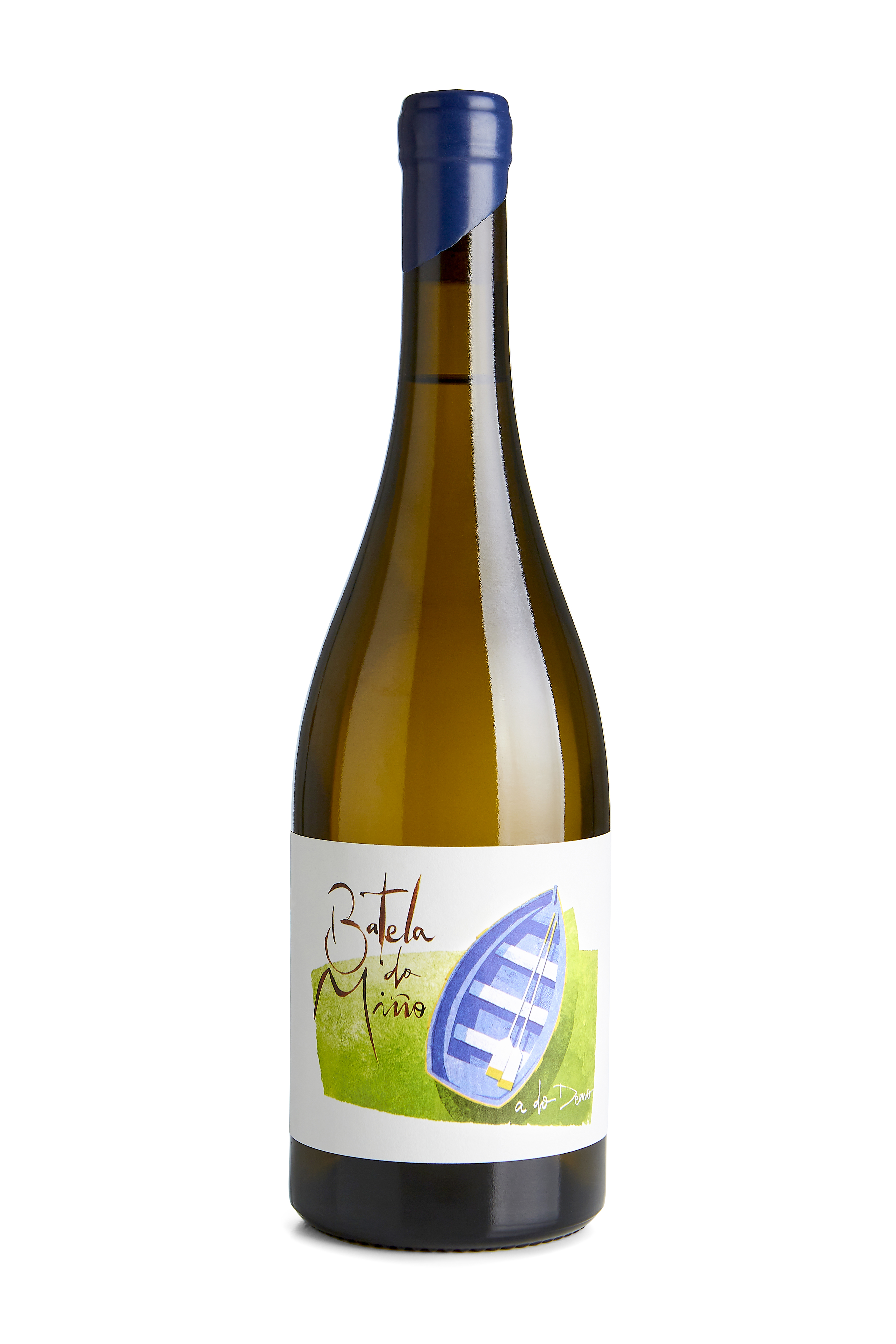 Batela do Miño - Botella de viño con etiqueta