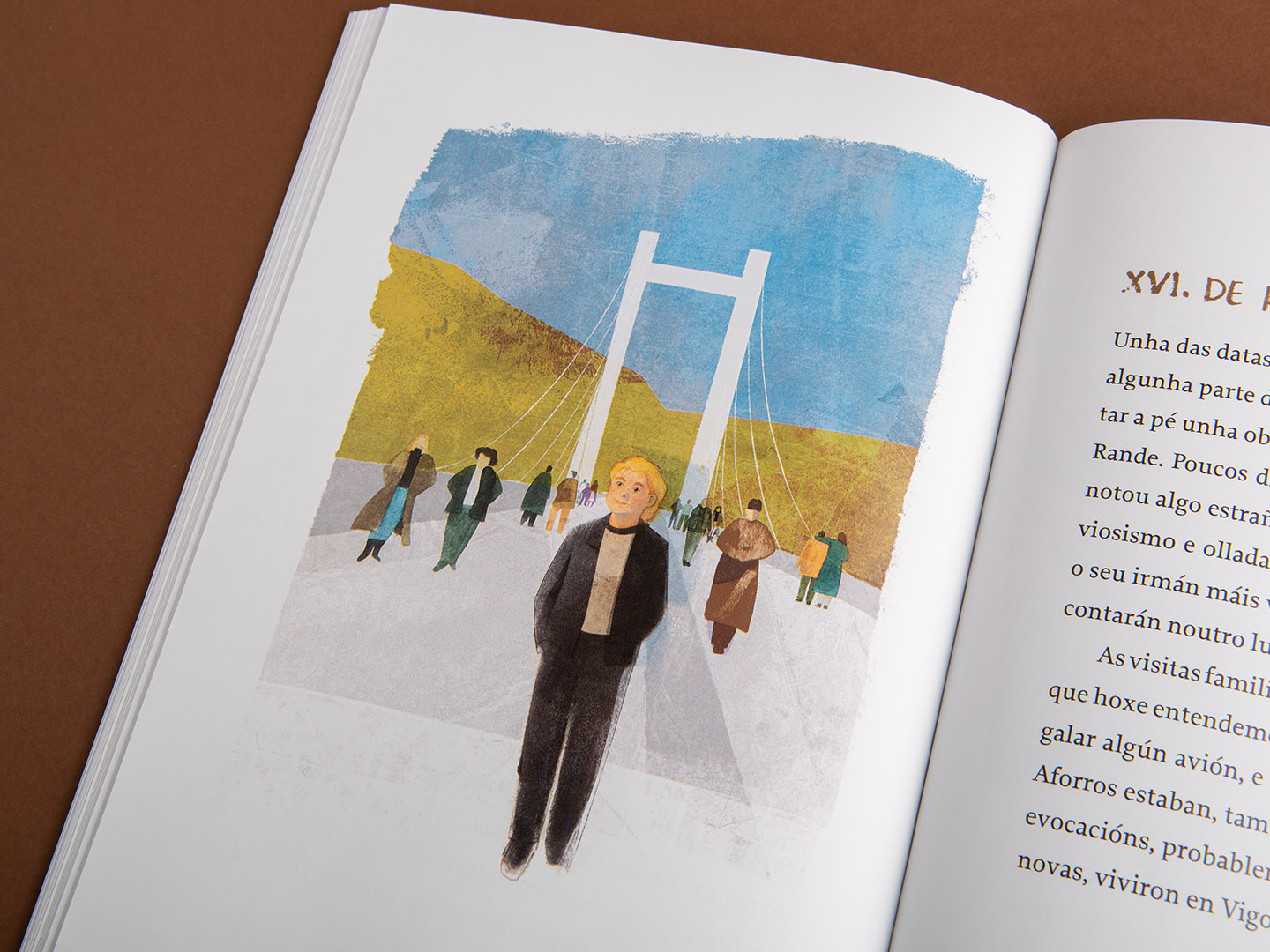 A nena que perdeu un zapato na lama - Libro aberto Ponte de Rande