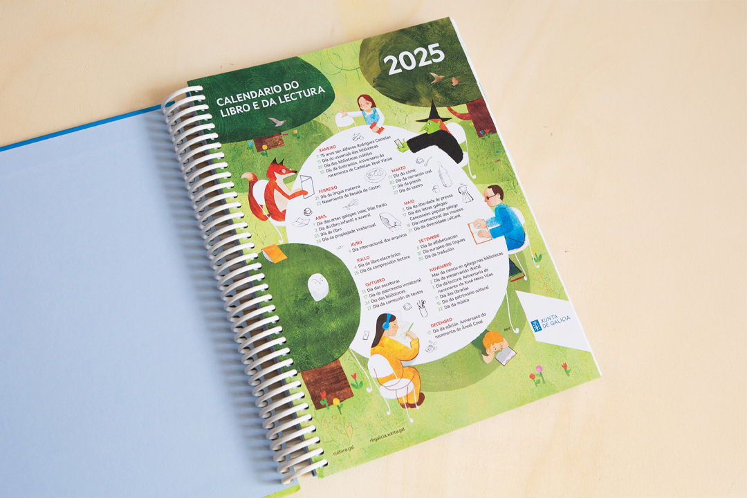 Calendario do libro 2025 - Axenda