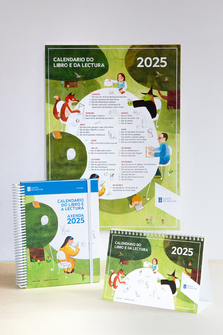 Calendario do libro 2025 - Grupo e aplicacións