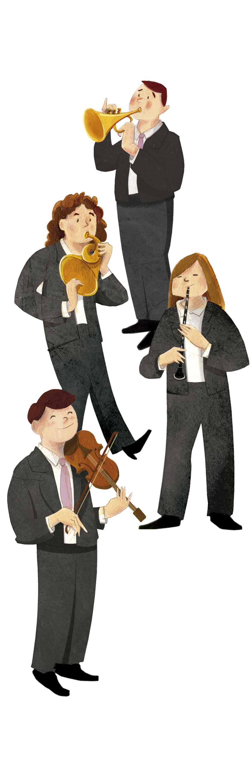 Músicos da orquestra