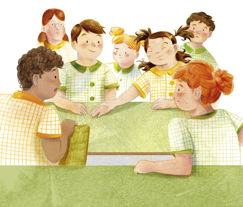 Ilustración personaxes